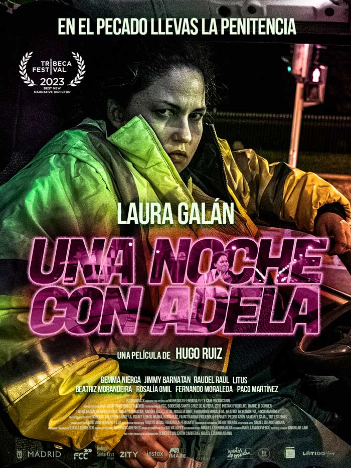 Una noche con Adela - cartel