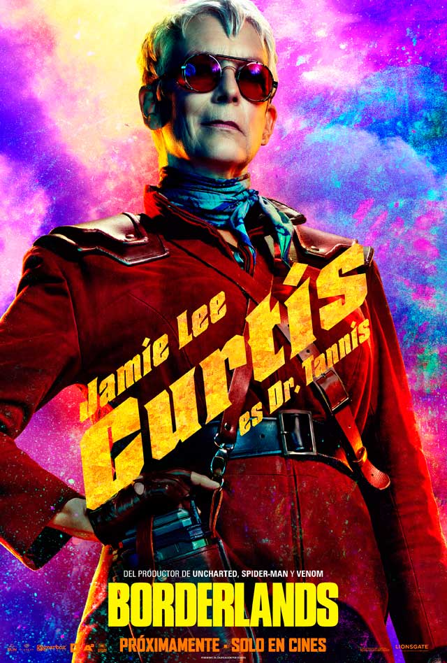 Borderlands - cartel Jamie Lee Curtis es Tannis