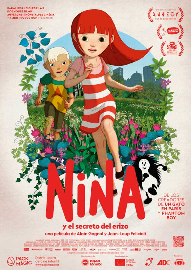 Nina y el secreto del erizo - cartel