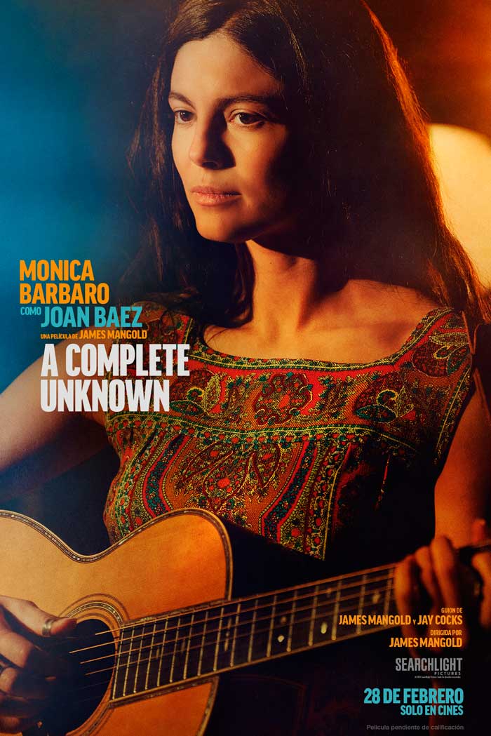 A complete unknown - cartel Monica Barbaro como Joan Baez