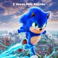 Sonic 3 la película cartel reducido 3 veces más rápido