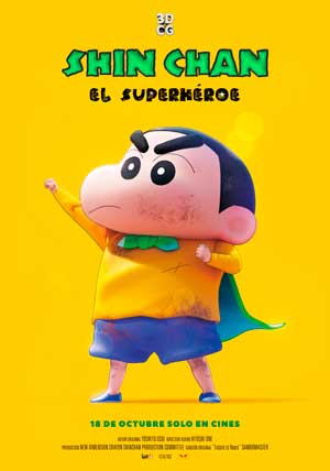 Cartel de Shin Chan: El superhéroe