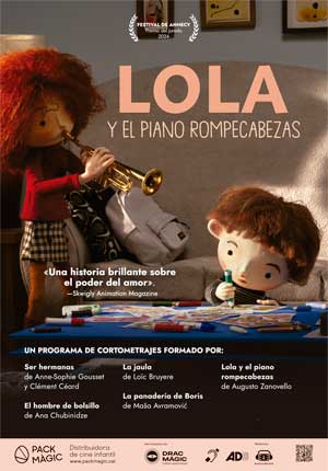 Cartel de Lola y el piano rompecabezas