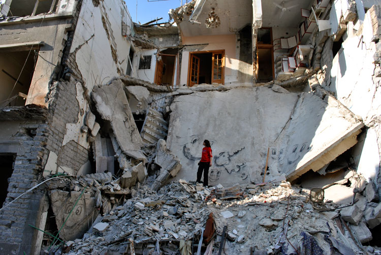 Silvered water, Syria self-portrait