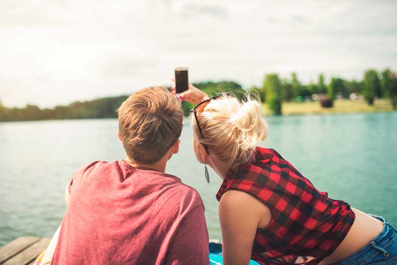 Sacando foto o video para Instagram