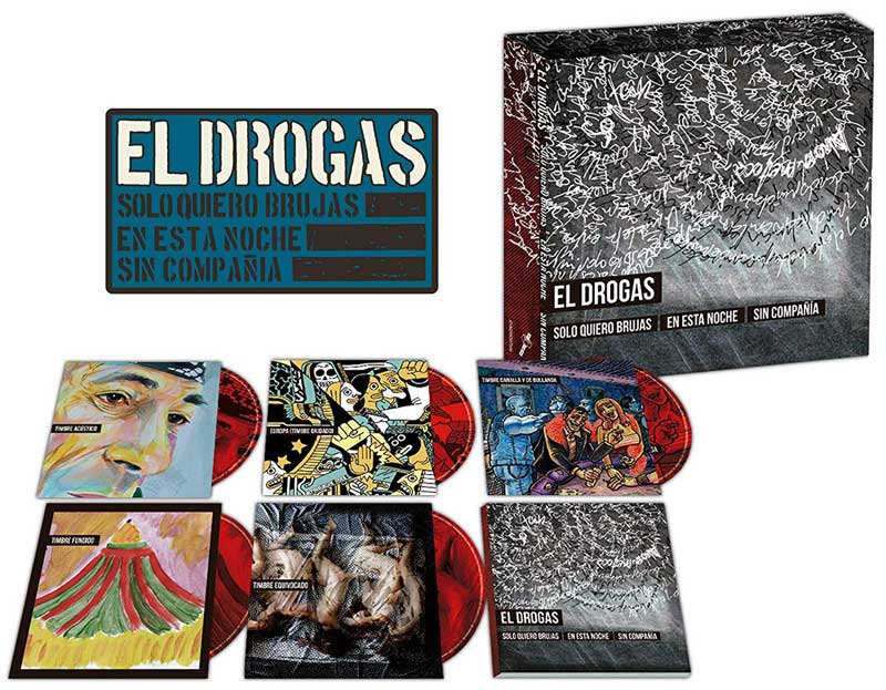 Los 5 CDs de Solo quiero brujas en esta noche sin compañía de El Drogas