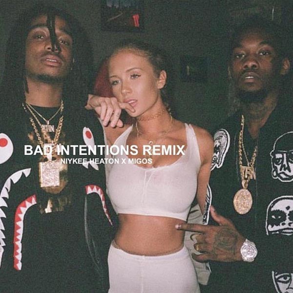 Niykee Heaton con Migos: Bad intentions - portada