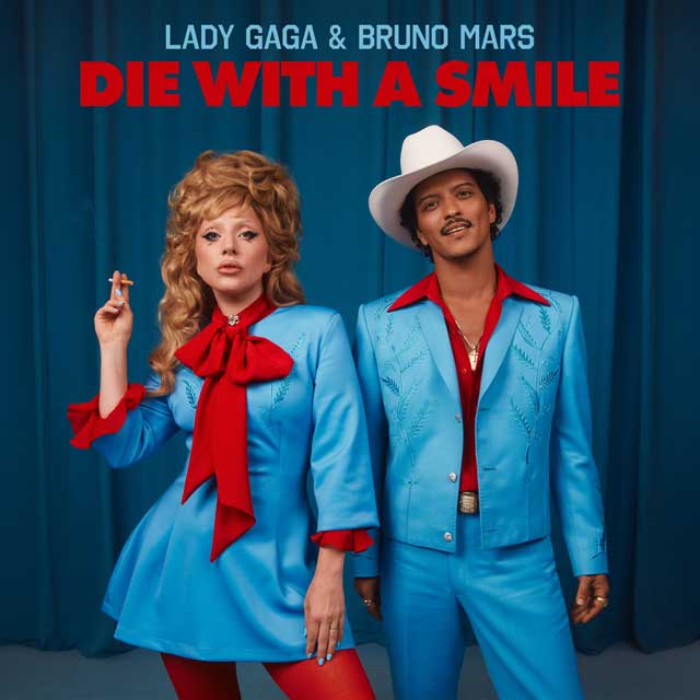 Lady Gaga con Bruno Mars: Die with a smile - portada