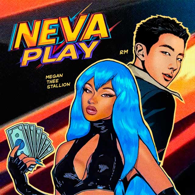 Megan Thee Stallion con RM de BTS: Neva play - portada