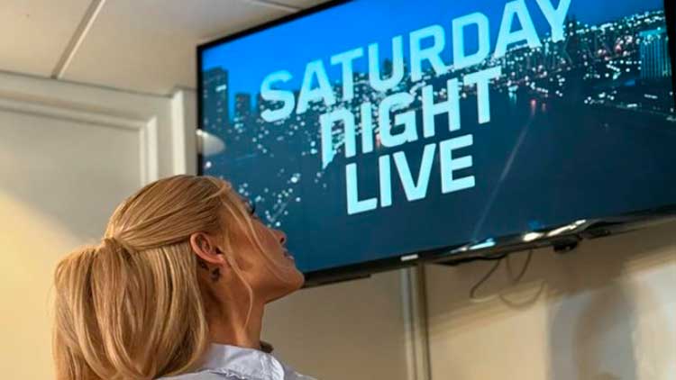 Ariana Grande en la NBC para el Saturday Night Live